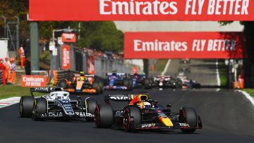 Verstappen first lap Monza