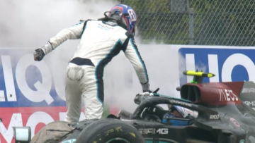 Russell Bottas crash