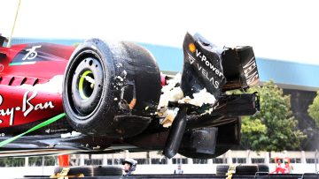 Leclerc crash