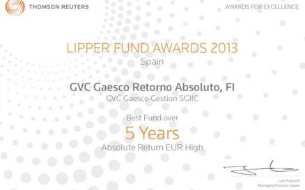 Lipper fund award