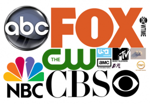Logos de las principales cadenas de televisión de EEUU.