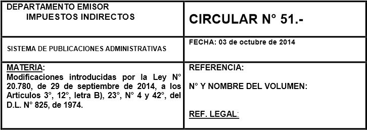 Circular Nº 51
