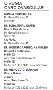 cirugía cardiovascular