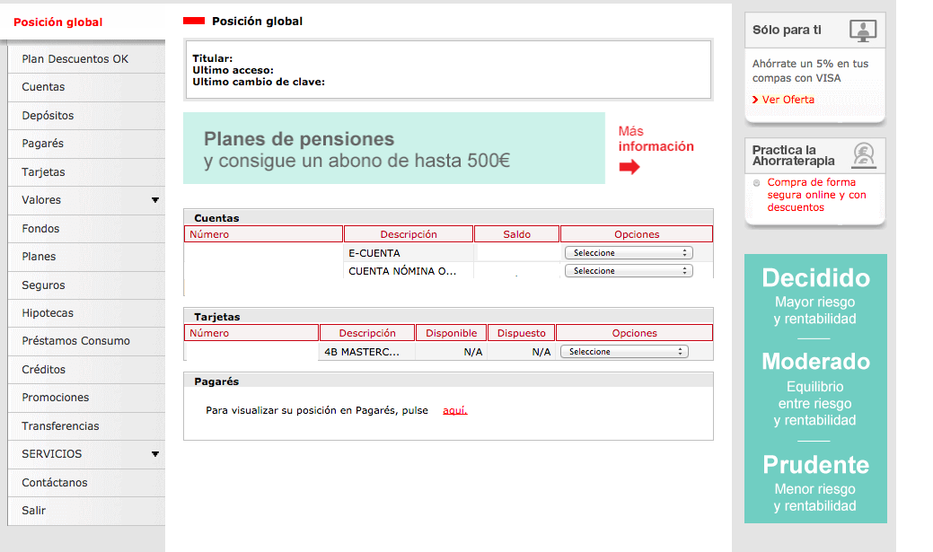 Interfaz Openbank