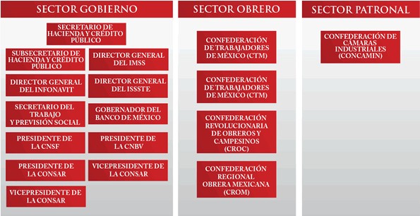 Consar: Forma de Organización
