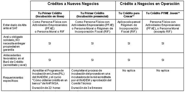 Crédito para emprender negocio con Nafin