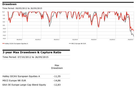 Máximo drawdown de Halley European Equities