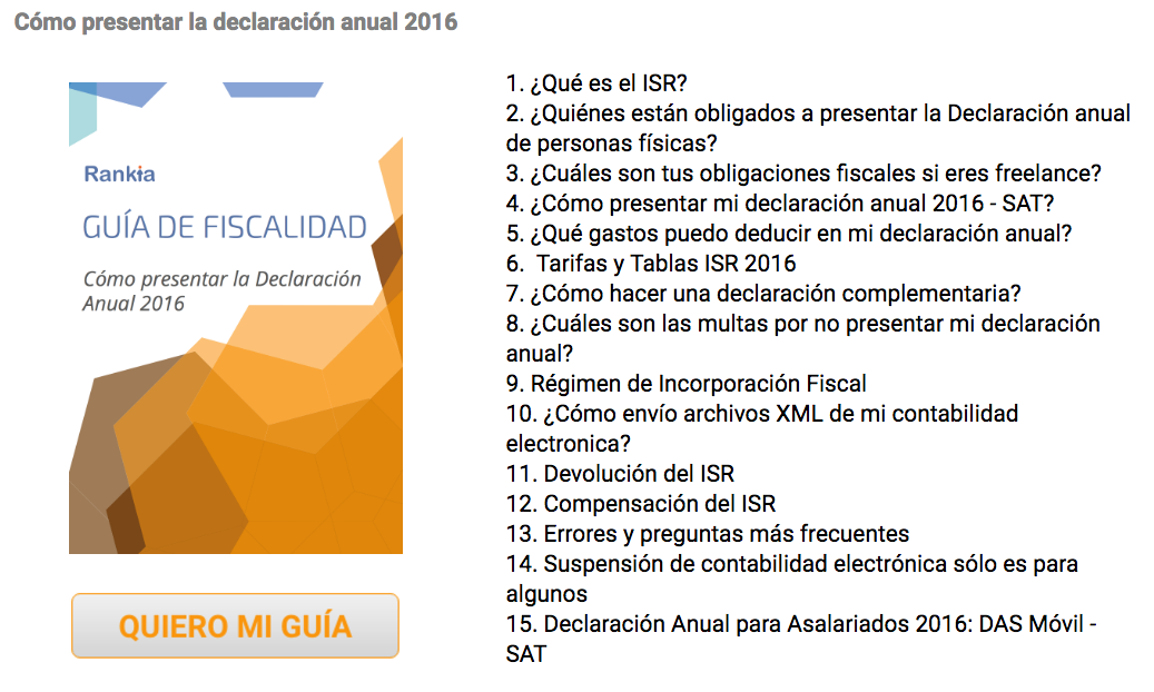 Impuestos México