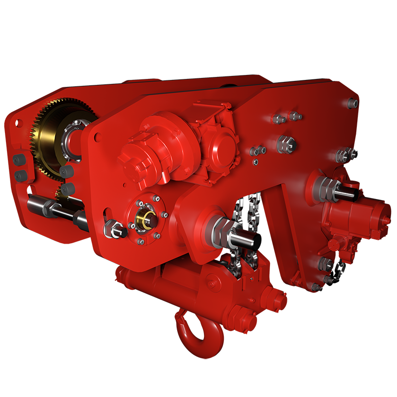 ULTRA LOW HEADROOM AIR HOIST TNC20/4ULHR Red Rooster Lifting