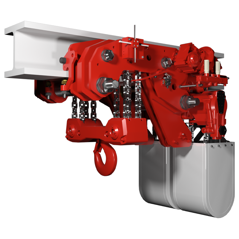 ULTRA LOW HEADROOM AIR HOIST Red Rooster Lifting