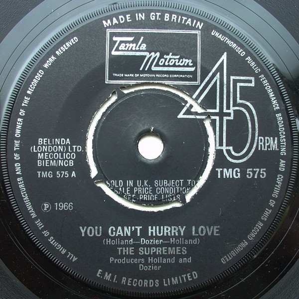 The Supremes - You Can't Hurry Love (7", Single) | eBay