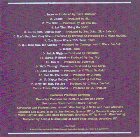 Lake Featuring Cormega - My Brother's Keeper (CD, Album) - Picture 4 of 4