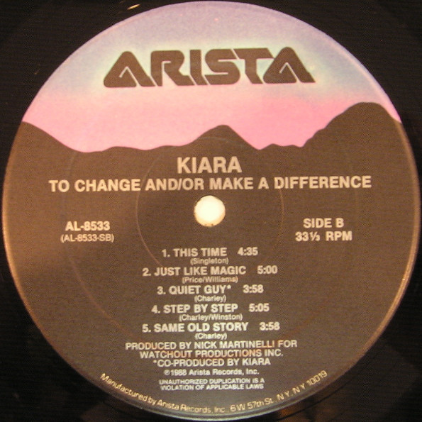 Kiara - To Change And / Or Make A Difference (LP, Album) - Picture 3 of 6