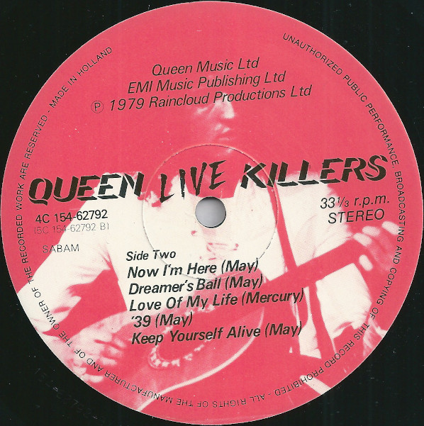 【う43】クイーンLIVE KILLERS LPカラーレコード Queen - Live Killers - Amazon.com Music