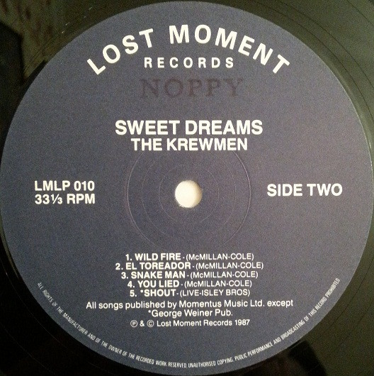 The Krewmen - Sweet Dreams (LP, Album) - Foto 4 di 4