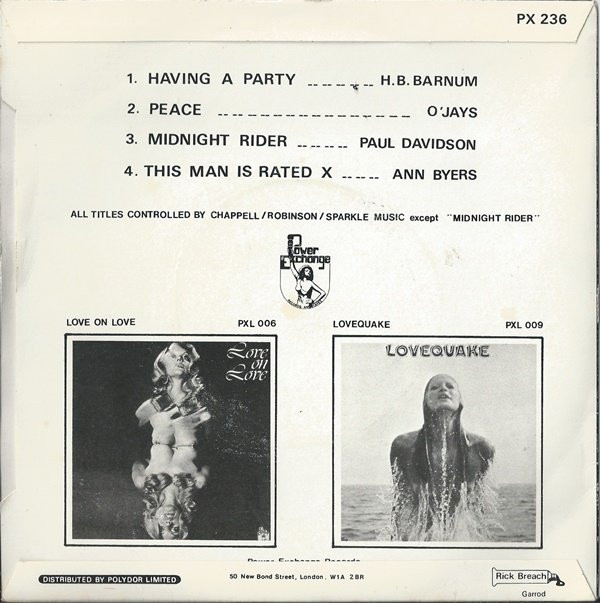 Diverse - Having A Party (7", EP, M/Print) - Bild 2 von 4