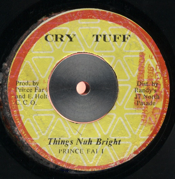 Prince Far I - Things Nuh Bright (7", Single) - Bild 3 von 4