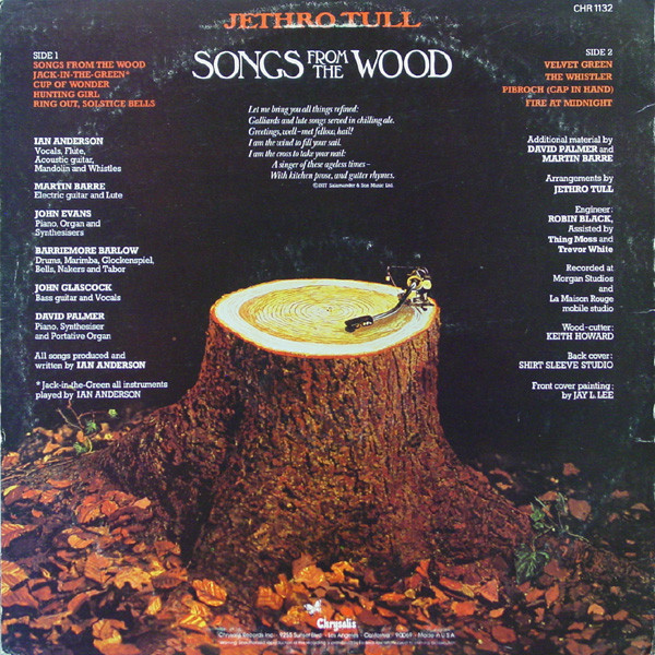 Jethro Tull - Songs From The Wood (LP, Album, Ter) - Picture 2 of 6