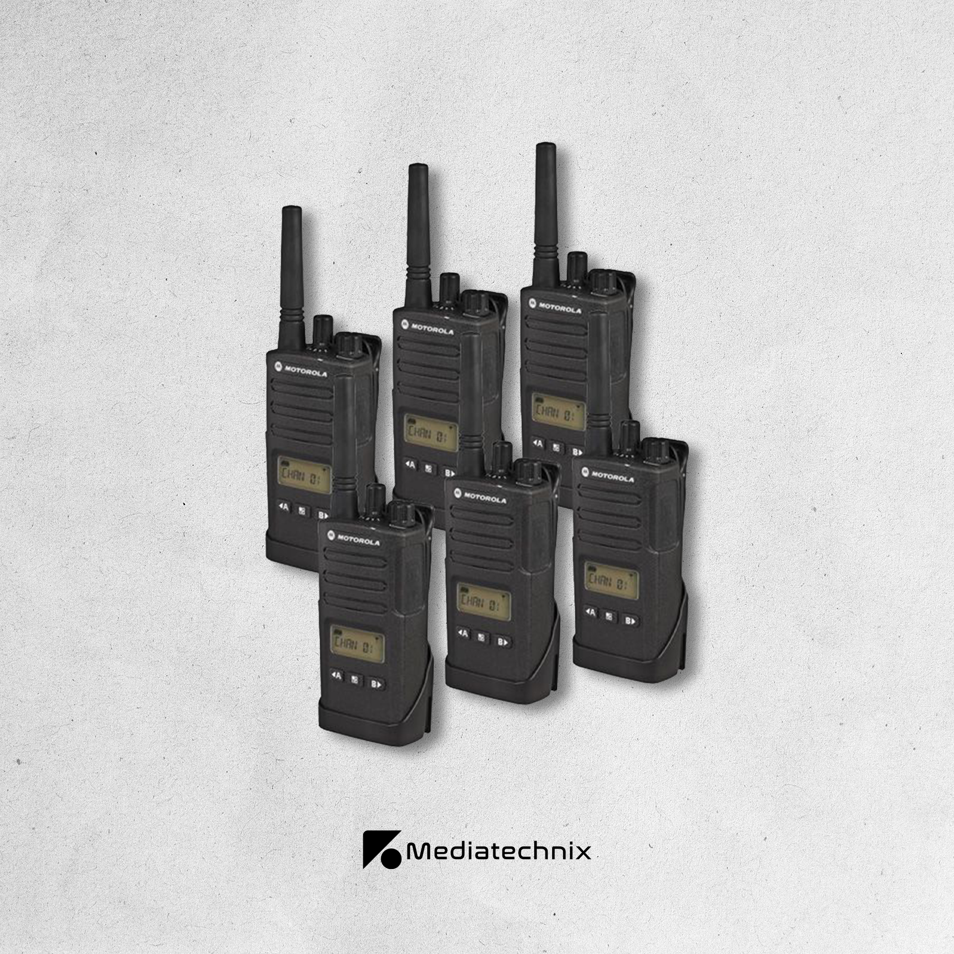 Motorola XT460 Funkgerät inkl. Lautsprechermikrofon 6er Set