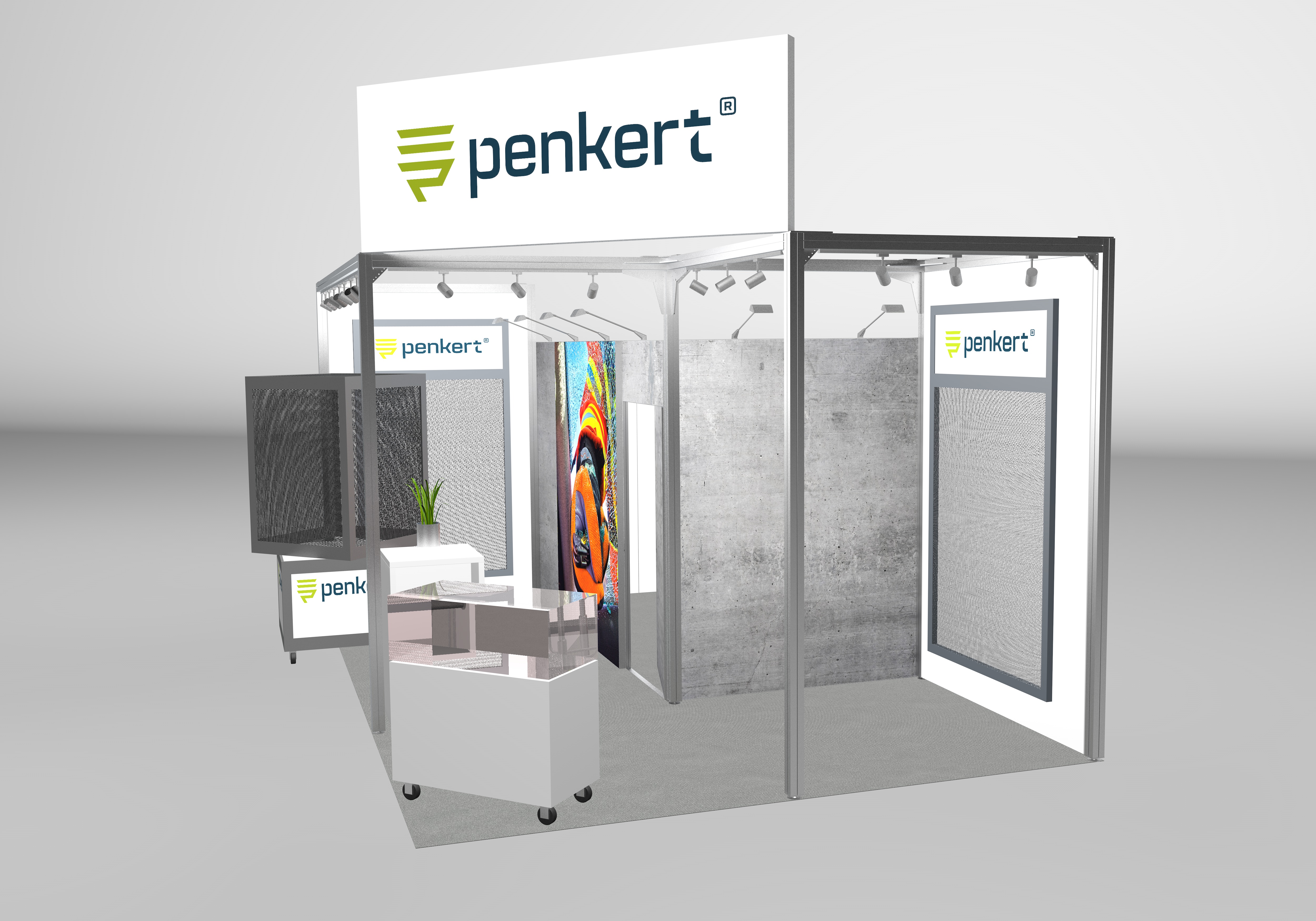  Miete Messestand 6x4m (Maxima/Octanorm) (Rohbau)