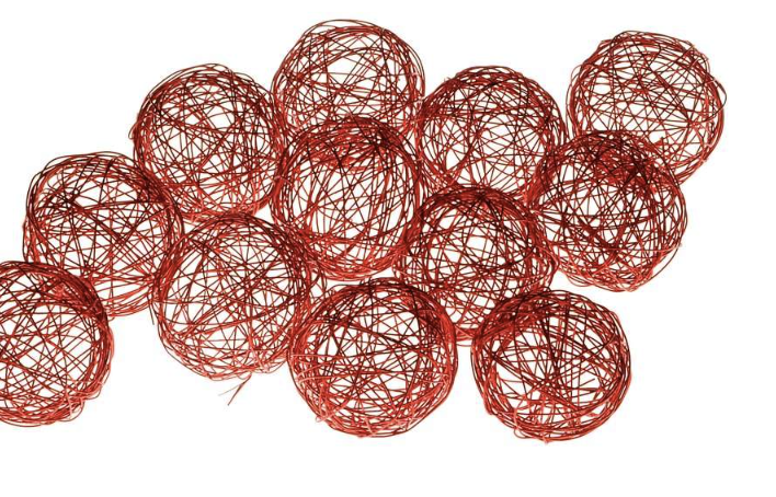Drahtbälle rot, Ø 6 cm