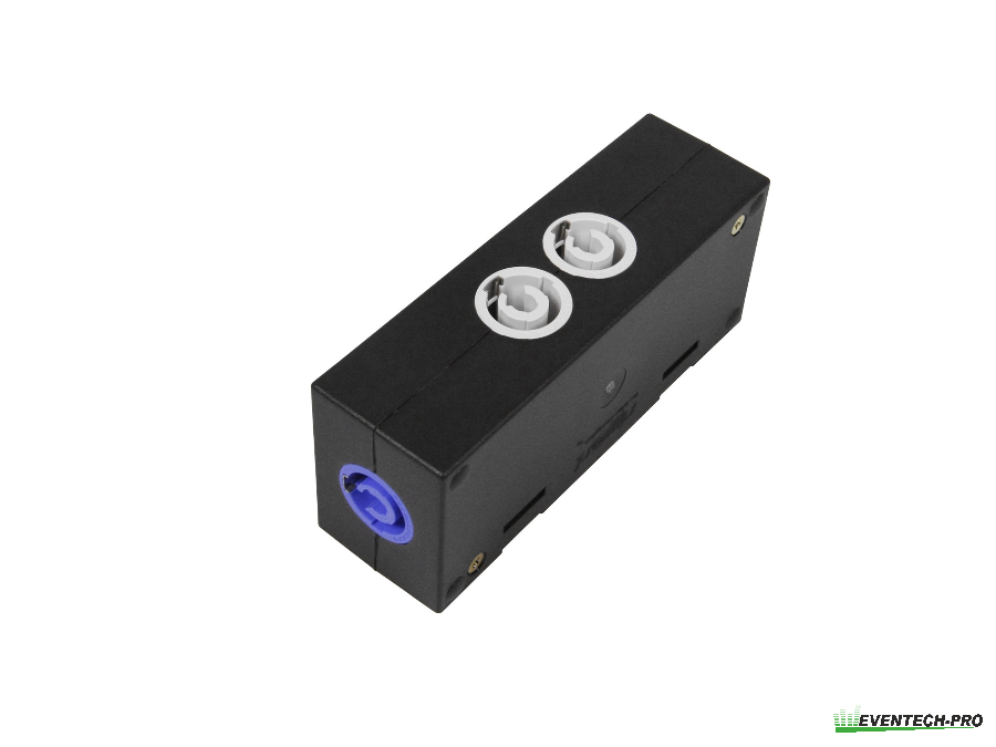 Rigport - Powercon Verteiler 1x PC blue / 3x PC white