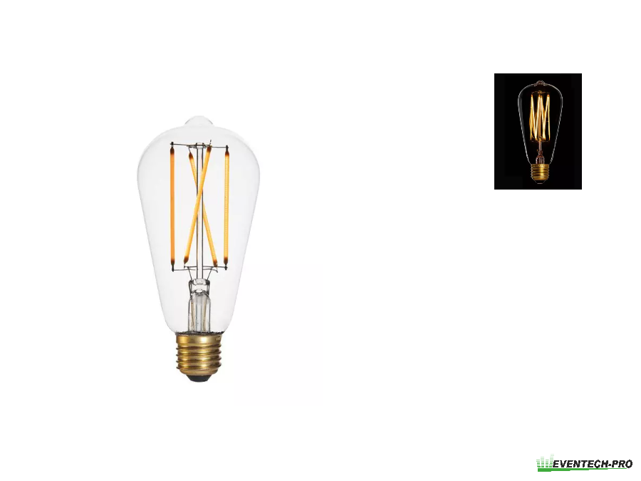 Glühbirne Danlamp Edison Vielfachwendel 40 Watt E27