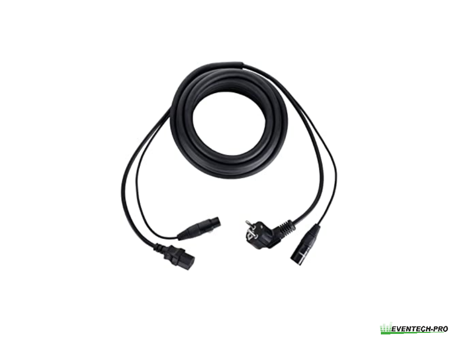 Kombikabel XLR/Schuko > Kaltgeräte, 10m