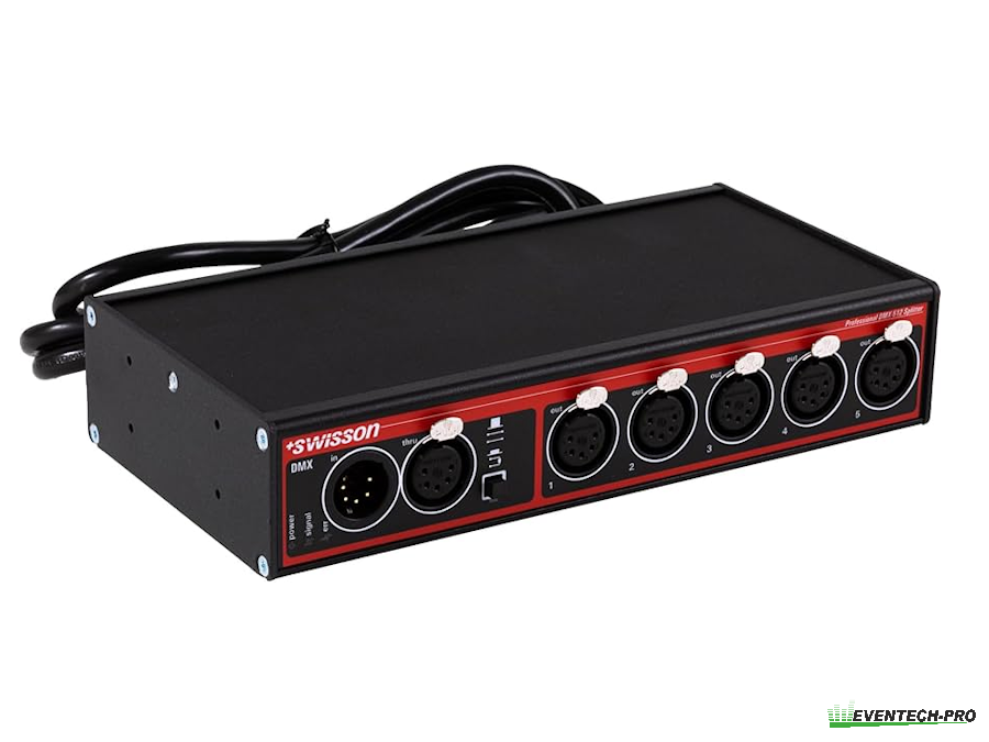 Swisson DMX Splitter XSP-5B (5-pol) - 5fach