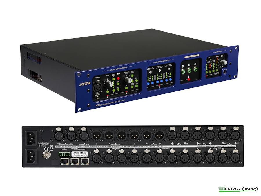 XTA MX36 Console Switch Analog/AES/Dante