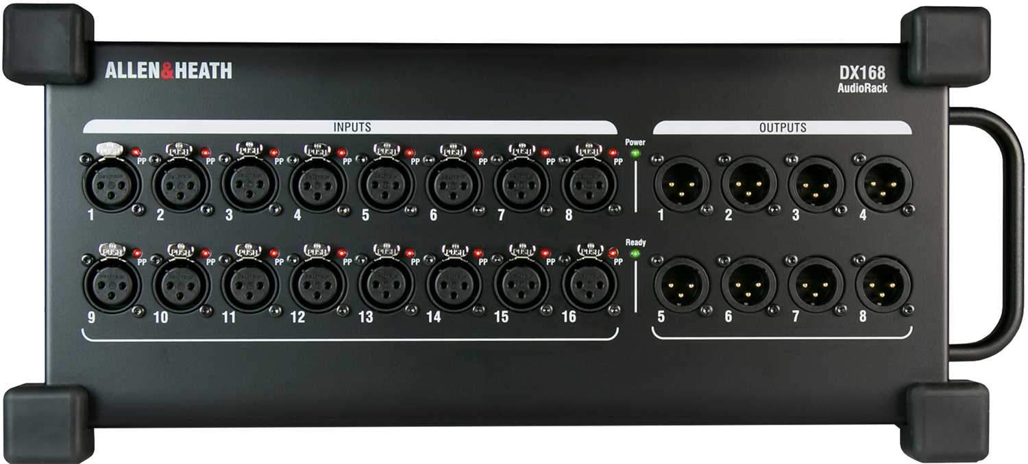 Stagebox, Allen&Heath DX168, 16/8