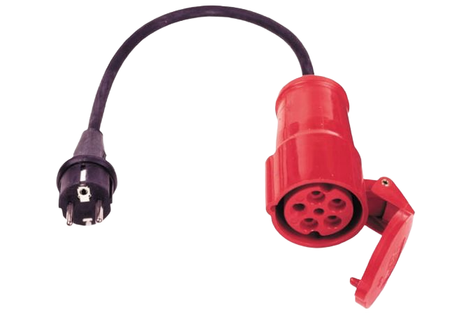 Schuko > 32A CEE Red