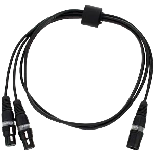 2x XLR Female -> 1x XLR Male (Fischer Amp Stereo Verloop)