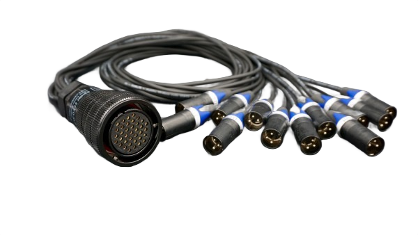 LK37 - 12x XLR Male Spinner -  1m