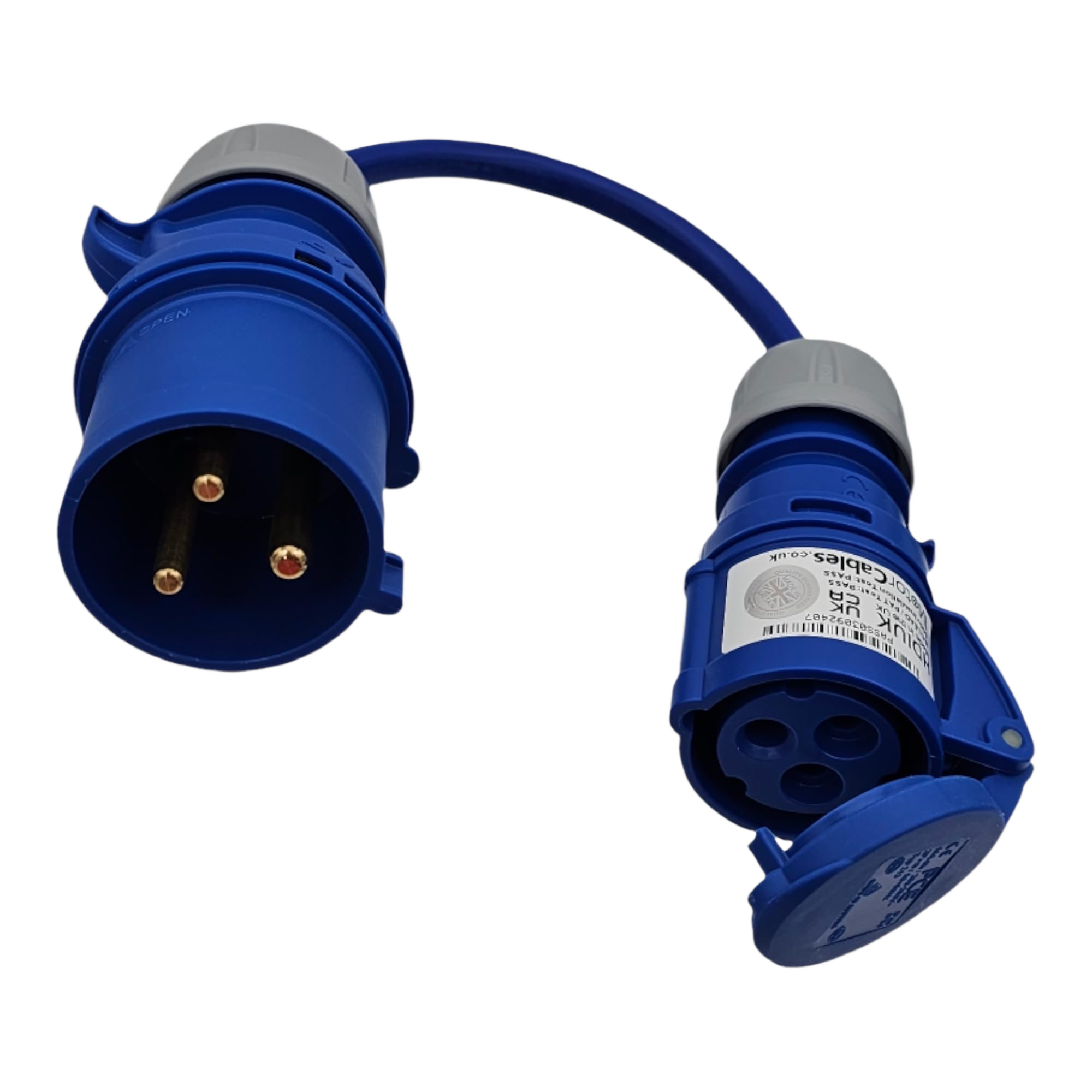 1 fase 32A CEE Blue -> 1 fase 16A CEE Blue