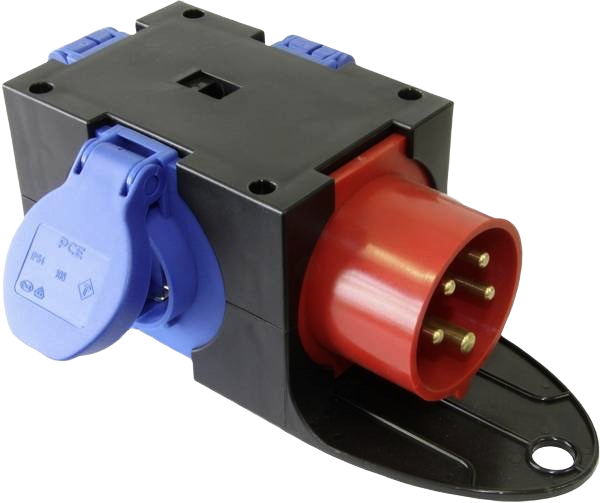PSU 16A CEE Red > 3x 16A Schuko