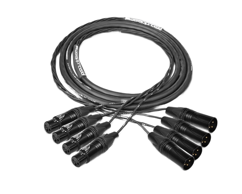 XLR 3p Snake (4ch) - 2,5m