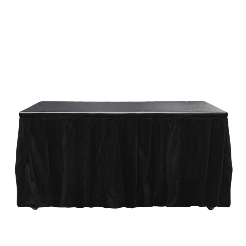 DJ Booth Skirt Black 400cm x 100cm