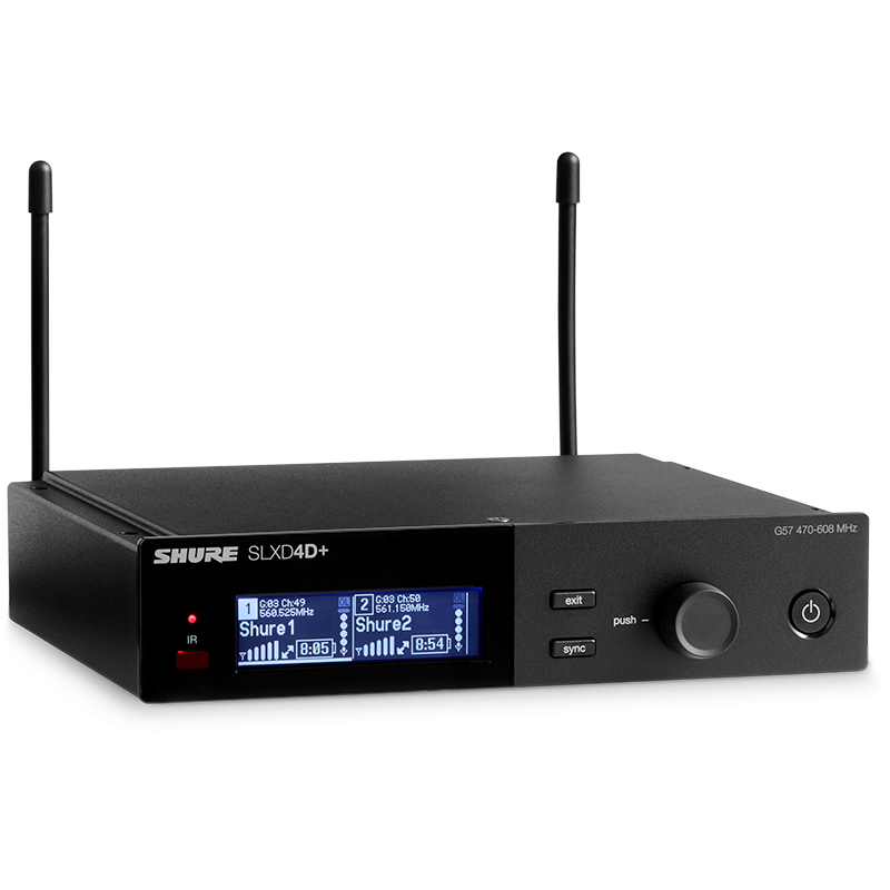 Shure SLXD4D+ - Dual Receiver (G65) 