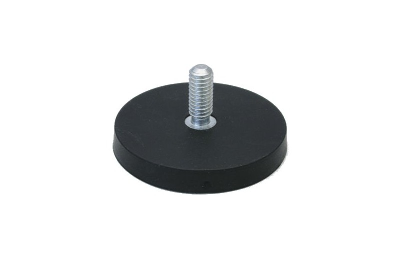 Magneet Ø66mm met rubber | Draadstift M8x15mm | Max 5kg