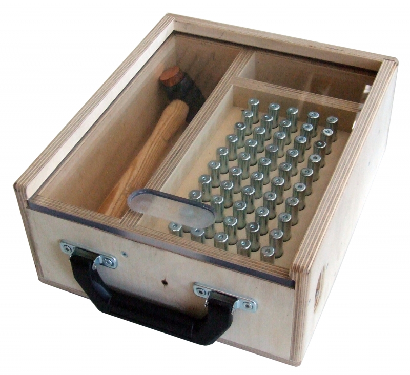 Pennenkoffer | 50x pen/veer + 2x hamer