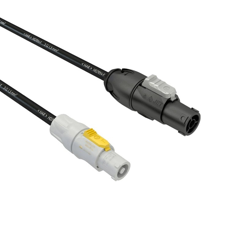 Verloop Powercon Wit => Powercon True1 Female