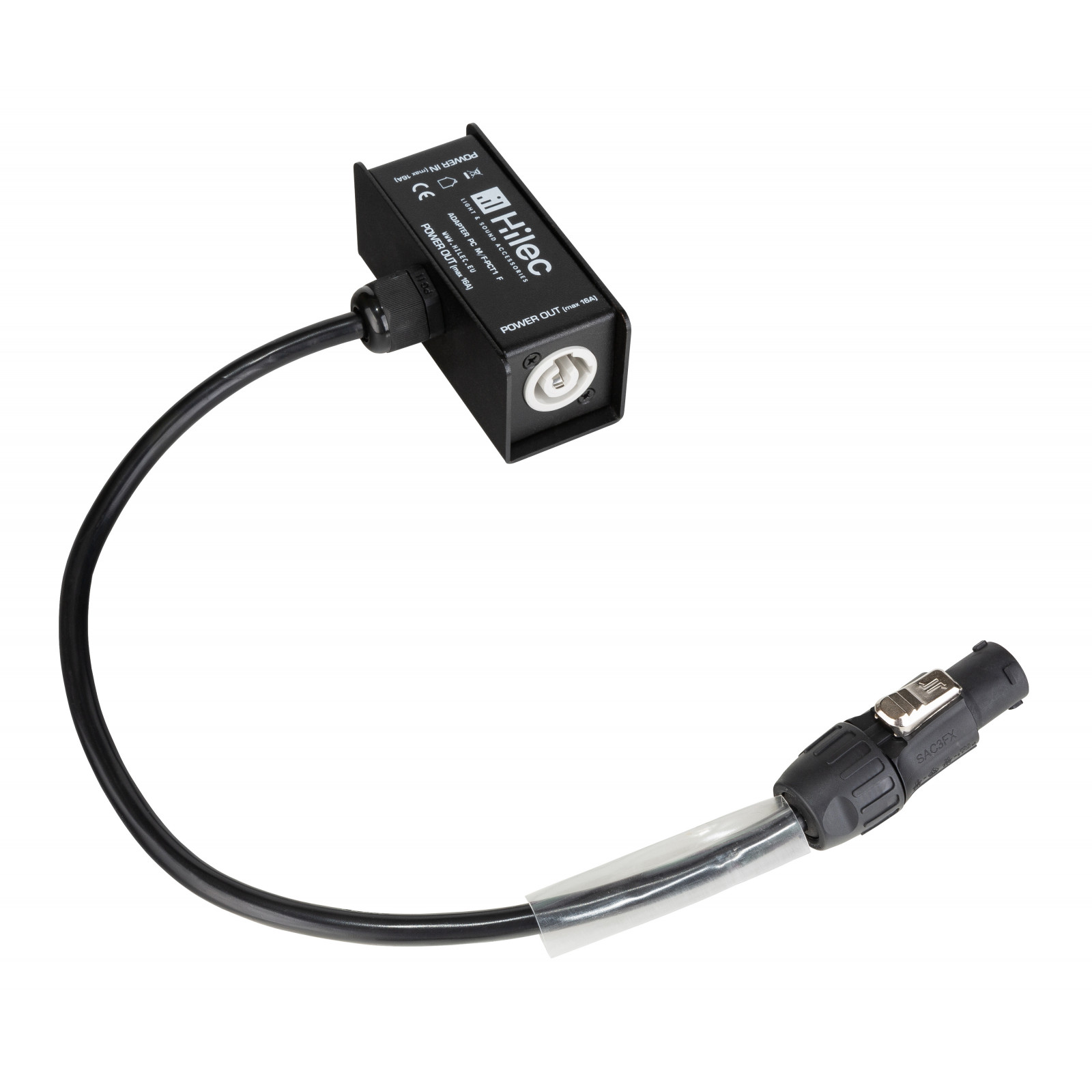 T-split box Powercon True In/Uit + True Uit 80cm