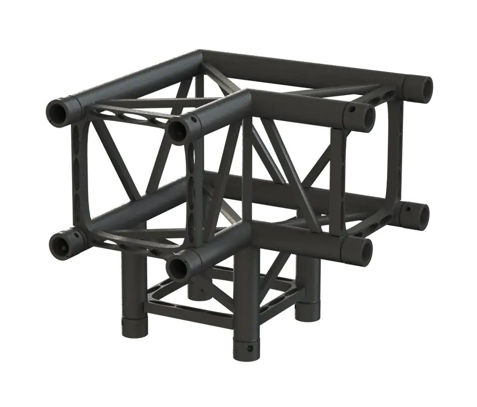 Sixty82 Truss TPM29S - Zwart - C312 3-weg 90°
