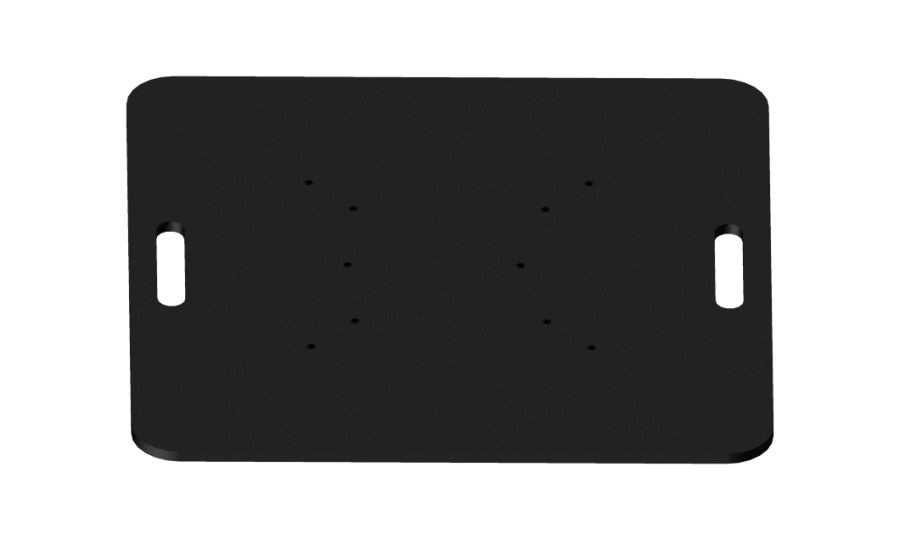 Baseplate Zwart 73x36 | 6mm | 12kg | CCS6