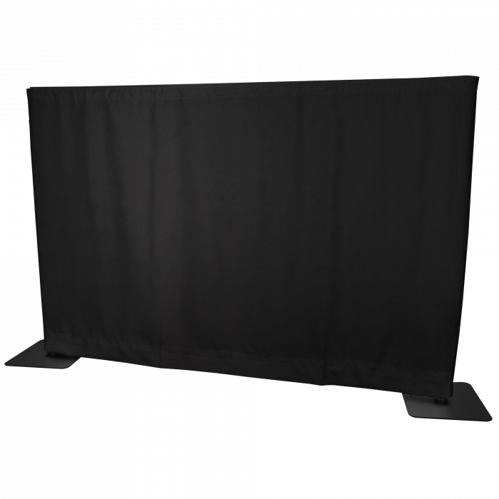 Wentex pipe & drape doek FOH MGS | H120 x B300 | zwart