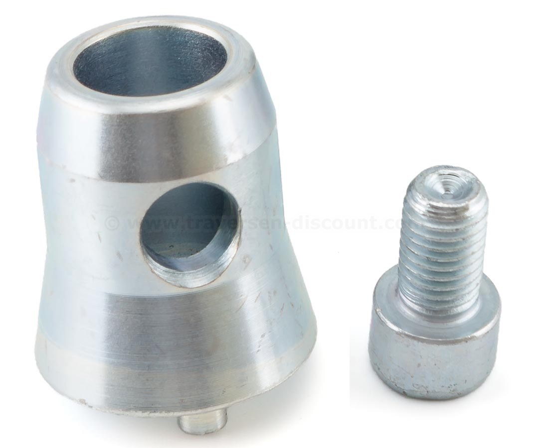 Halve CCS6 coupler | M12 gat | t.b.v Cube 50 | Lock pin