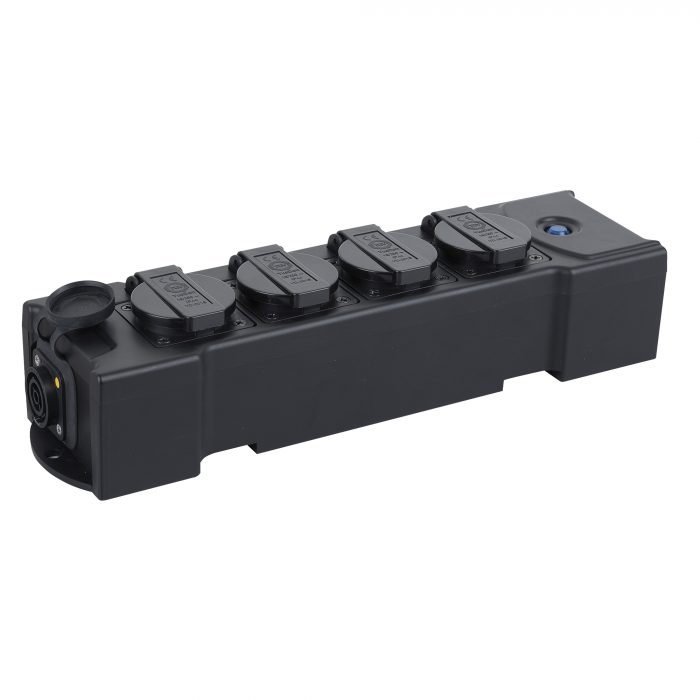 Showtec PowerBox 4 | Powercon/ Schuko verdeelblok