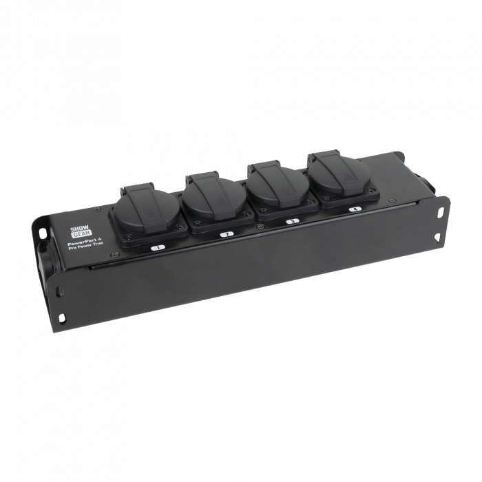 Showgear PowerPort 4 | Powercon True1 / Schuko verdeelblok