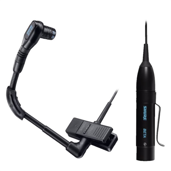 Shure Beta98H/C - clip-on microfoon (korte kabel) TA4F (incl. Shure RPM626 TA4F>XLR verloop)